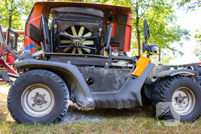 Grasmaaier veroorzaakt brand tijdens werkzaamheden