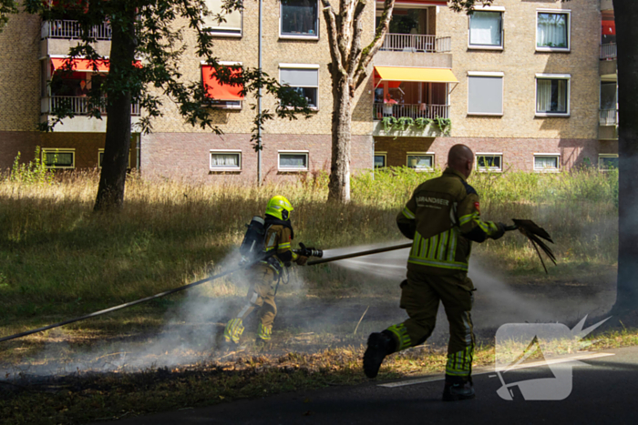Grasmaaier veroorzaakt brand tijdens werkzaamheden