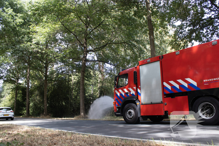Grasmaaier veroorzaakt brand tijdens werkzaamheden