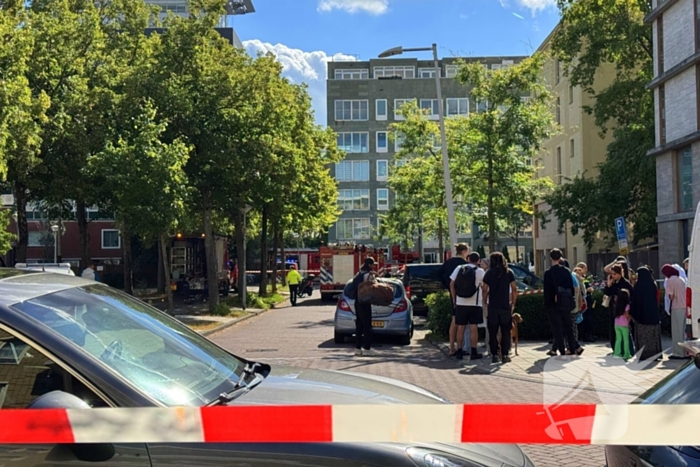 Grote brand in flatgebouw