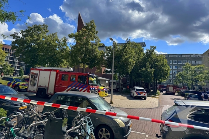 Grote brand in flatgebouw