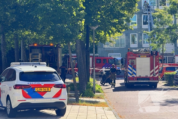 Grote brand in flatgebouw