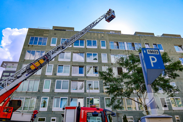 Grote brand in flatgebouw