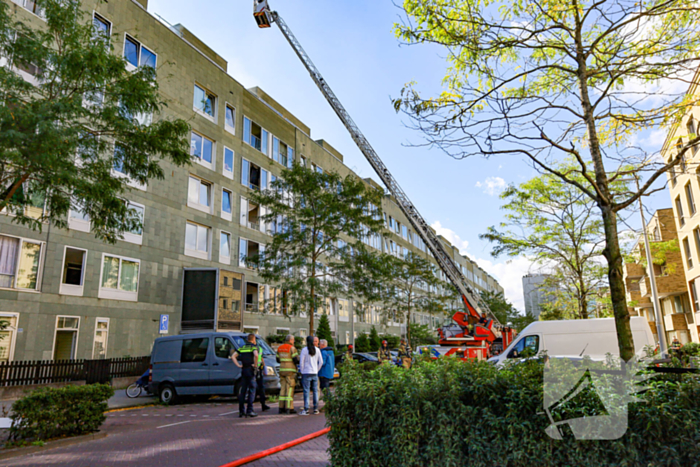 Grote brand in flatgebouw