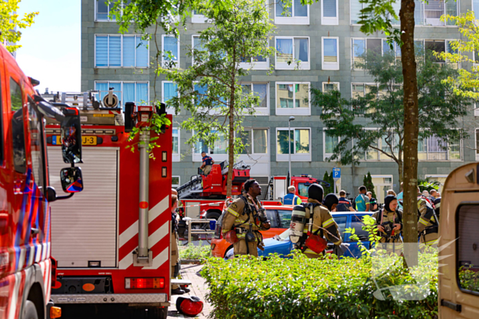 Grote brand in flatgebouw