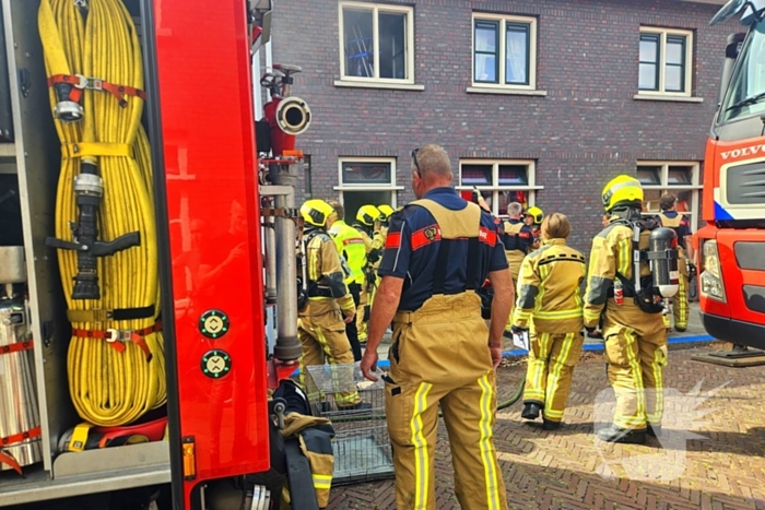 Woningbrand leidt tot grootschalige inzet