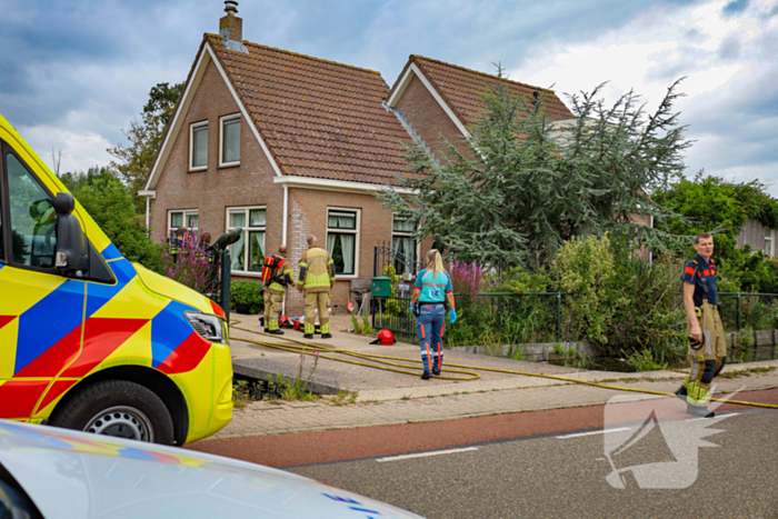 Woningbrand snel geblust met een gewonde