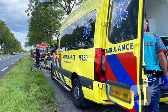 Driewielerbestuurder raakt te water