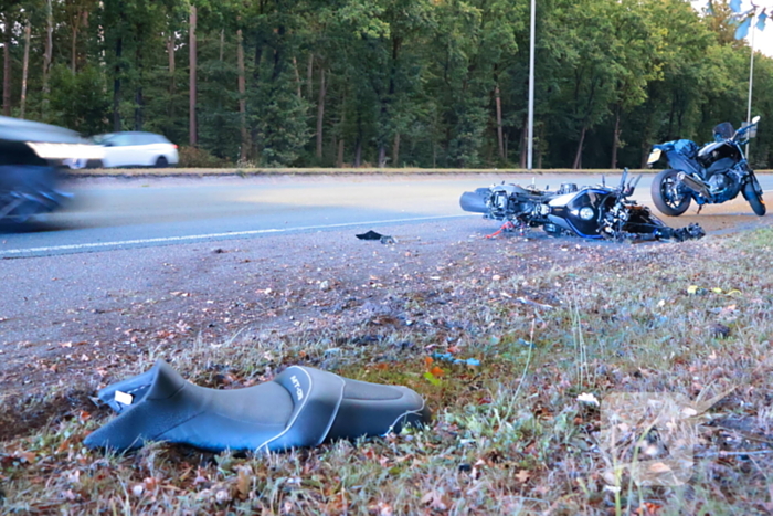 Motorrijder gewond bij ongeval