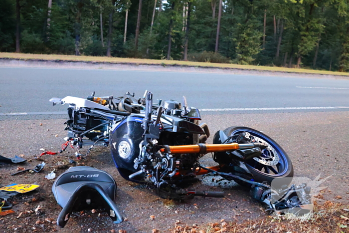 Motorrijder gewond bij ongeval