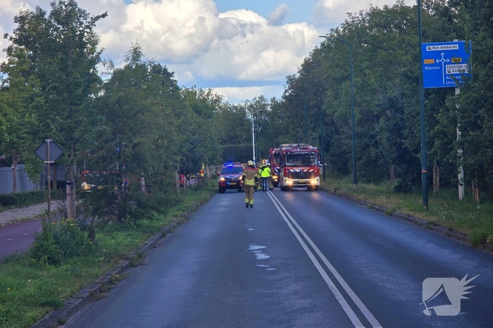 Flinke rookontwikkeling bij grote industriebrand