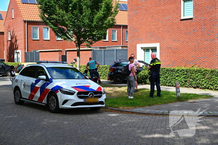 Automobilist botst tegen woning