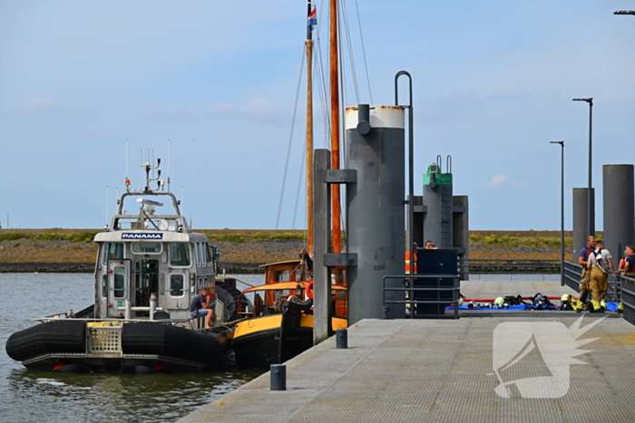 Machinekamer in brand, snelle actie