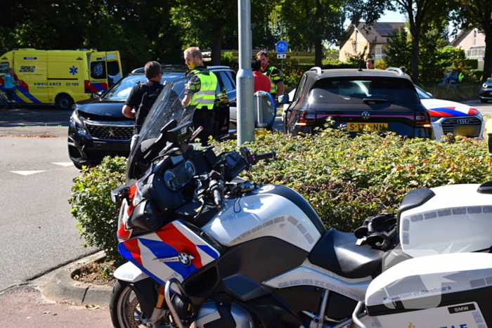 Ongeval met gewonde door botsing