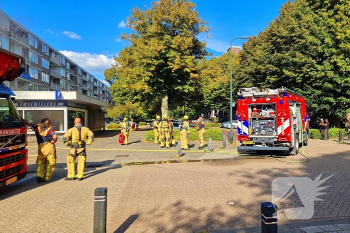 Grote rookontwikkeling door winkelbrand
