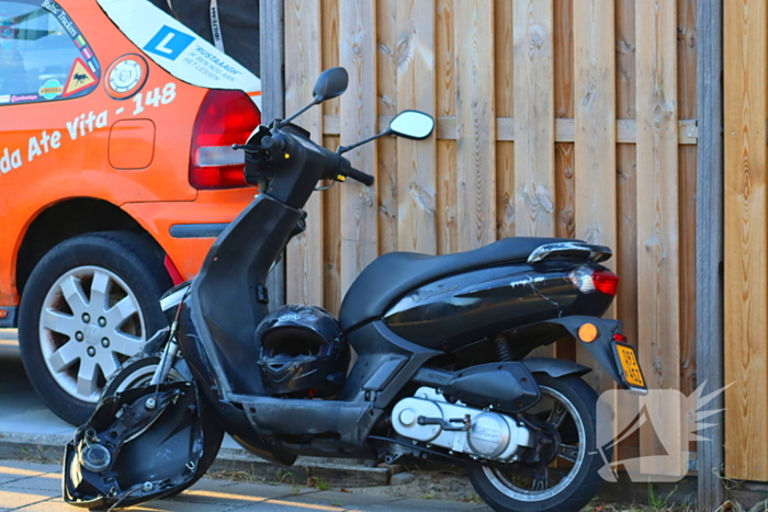 Scooterrijder aangehouden bij ongeval