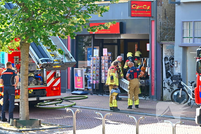 Brand vergt snelle inzet in winkel