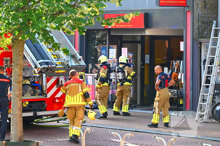 Brand vergt snelle inzet in winkel