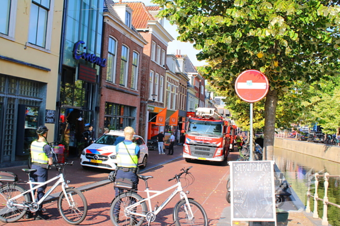 Brand vergt snelle inzet in winkel