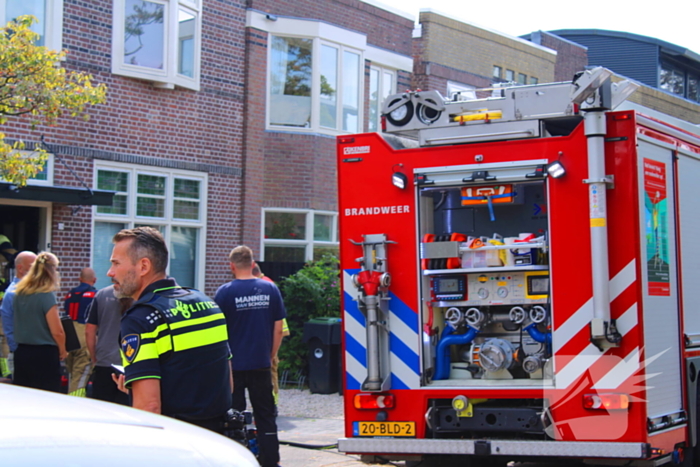 Veel rookontwikkeling bij woningbrand