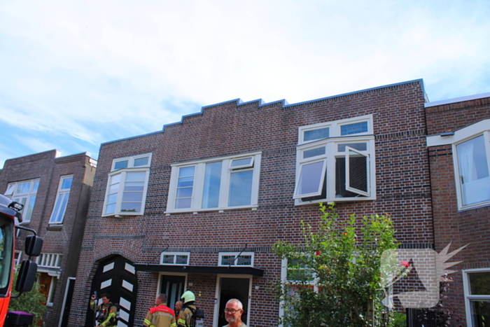 Veel rookontwikkeling bij woningbrand