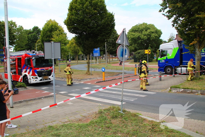 Gevaarlijke stoffen ontsnappen tijdens werk