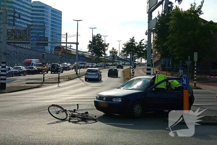 Fietser gewond bij aanrijding