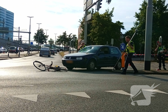 Fietser gewond bij aanrijding