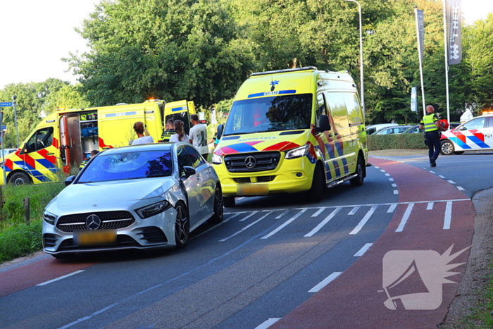 Ernstig ongeval met scooter en auto