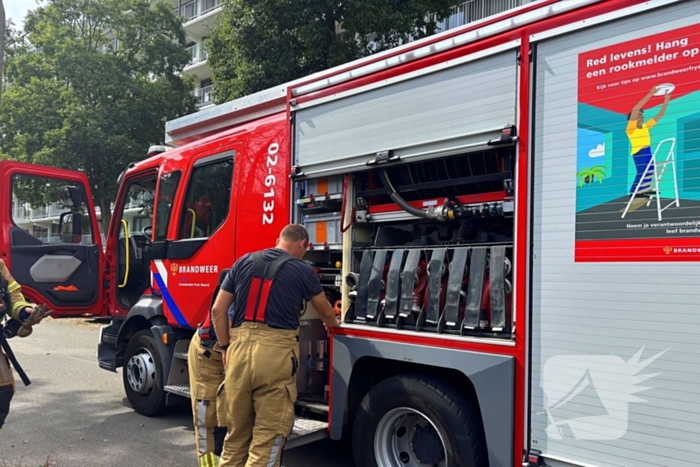 Brand op balkon snel onder controle