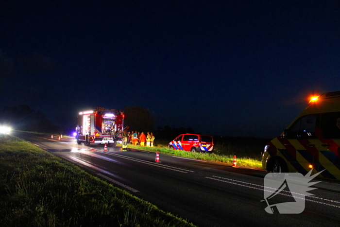 Fiets bij sloot zorgt inzet hulpdiensten