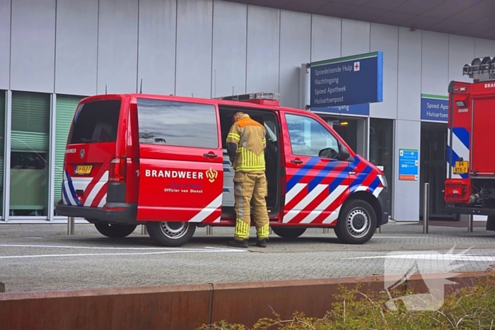 Spoedinzet bij ziekenhuisbrand