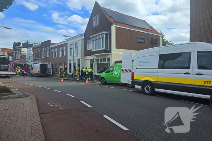 Gaslek ontdekt door werkzaamheden