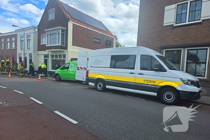 Gaslek ontdekt door werkzaamheden