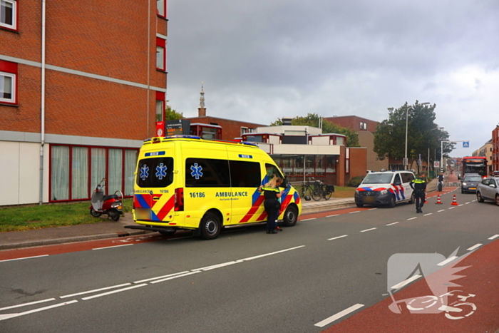 Scooterrijder en automobilist betrokken bij ongeval