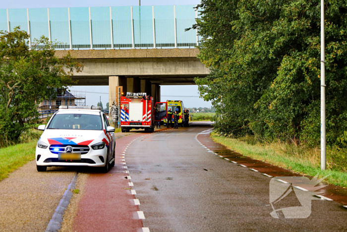 persoon te water gered in noord Hollands kanaal