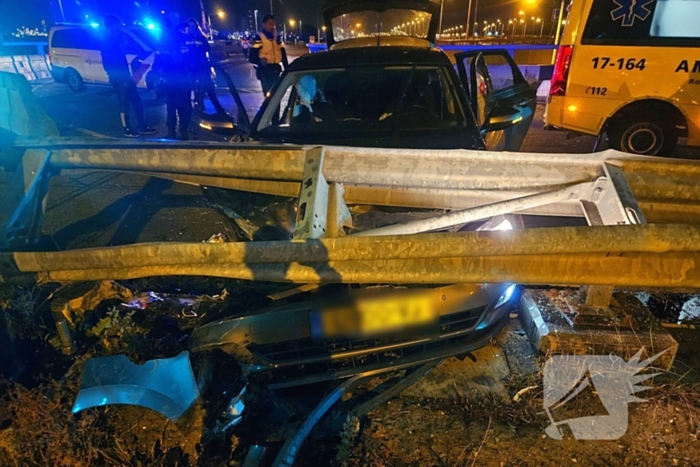 Auto verliest controle na lachgasgebruik