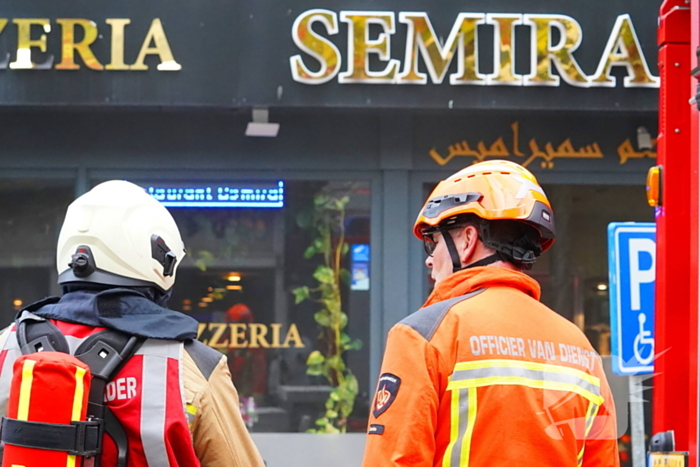 Buitenbrand bij pizzeria onder controle