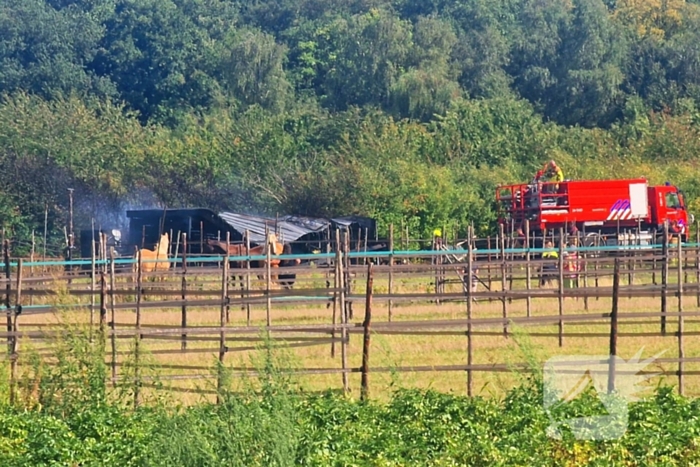 Paardenstal in vlammen, geen gewonden