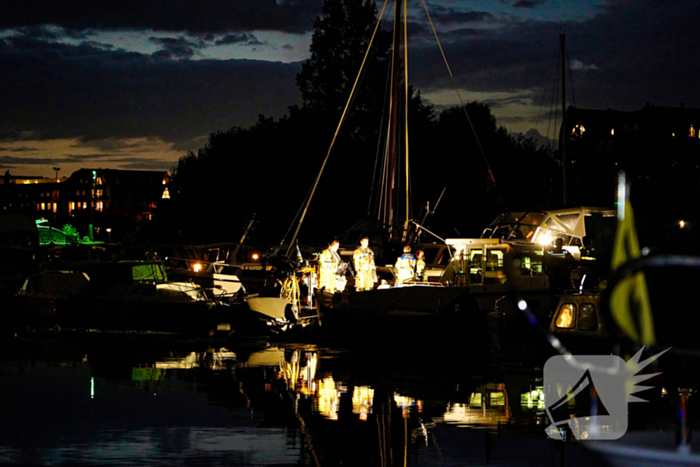 Reddingsactie na ongeluk op boot