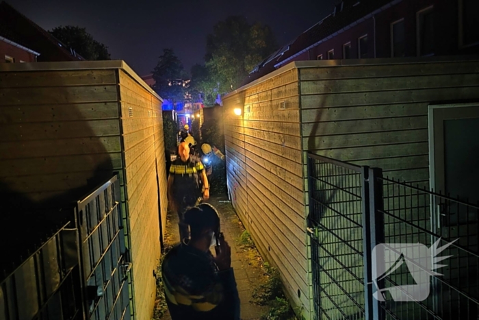 Brandweer ingezet voor brand in bijgebouw