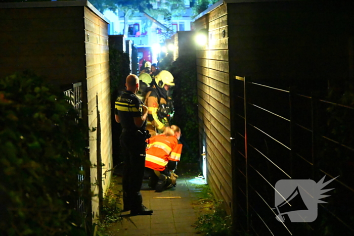Brandweer ingezet voor brand in bijgebouw