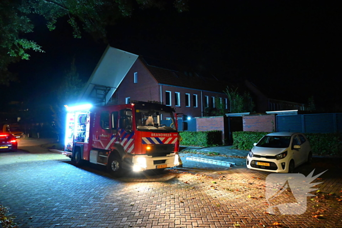 Brandweer ingezet voor brand in bijgebouw