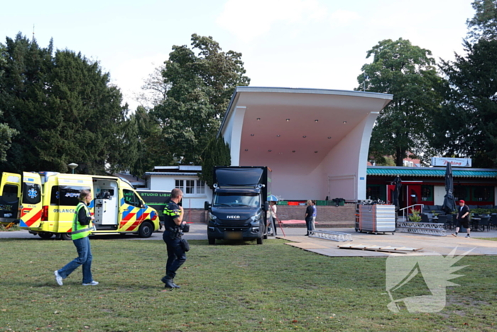 Gewonde bij incident tijdens festivalopbouw