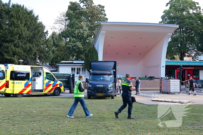 Gewonde bij incident tijdens festivalopbouw