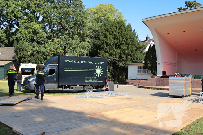 Gewonde bij incident tijdens festivalopbouw