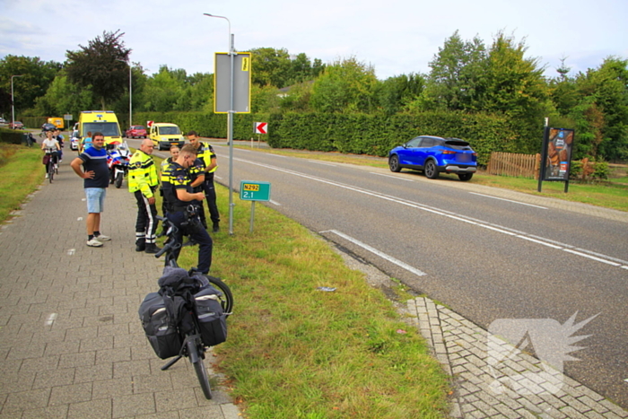 Fietser gewond bij aanrijding met auto