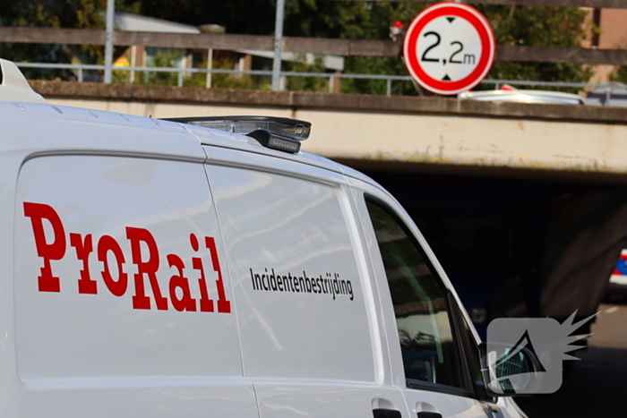 Aanrijding met spoorviaduct