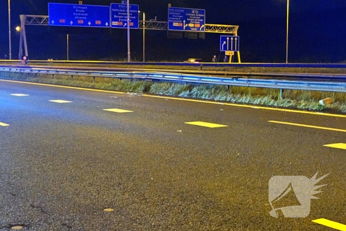 Kop-staartbotsing op snelweg