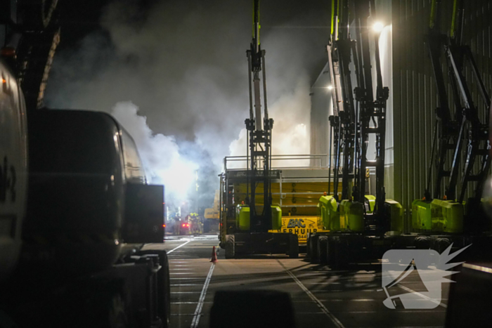Buitenbrand bij hoogwerker verhuur